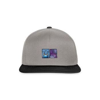 I am physically here but my mind is somewhere else - Snapback Cap - graphite/black - Front