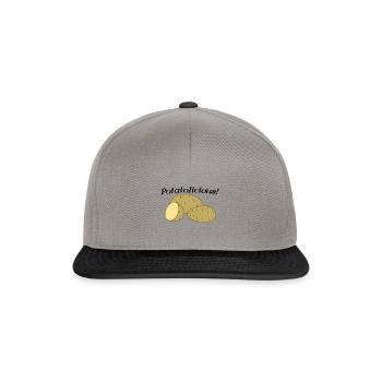 Potatolicious Vegetables Healthy Eating Potatoes - Snapback Cap - graphite/black - Front