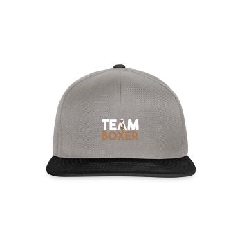 Boxer pour chien - Casquette snapback - gris graphite/noir - Devant