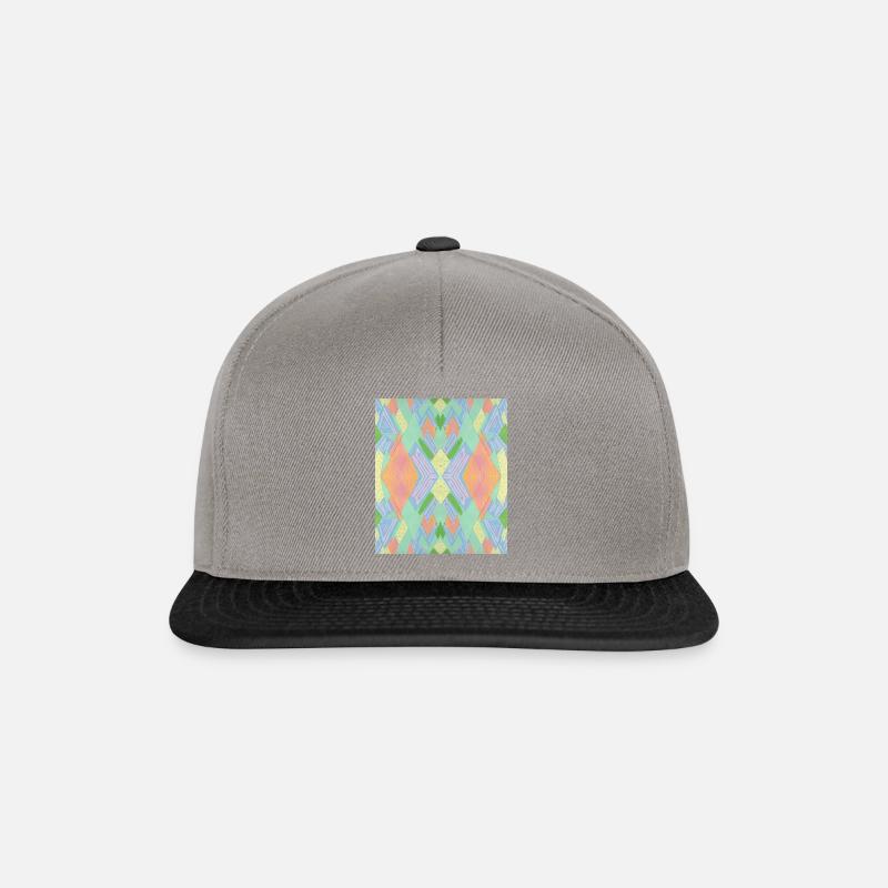 Buntes Mandalaa - Snapback Cap - Graphit/Schwarz