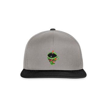 Lonely woman - Snapback Cap - graphite/black - Front