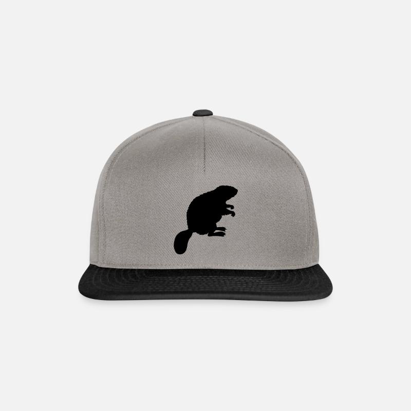 beaver - Snapback Cap - graphite/black