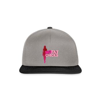 Keine dicken Frauen - Snapback Cap - Graphit/Schwarz - Vorne