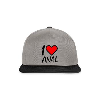 I love - Casquette snapback - gris graphite/noir - Devant
