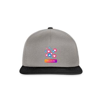 Suivez-moi - Casquette snapback - gris graphite/noir - Devant