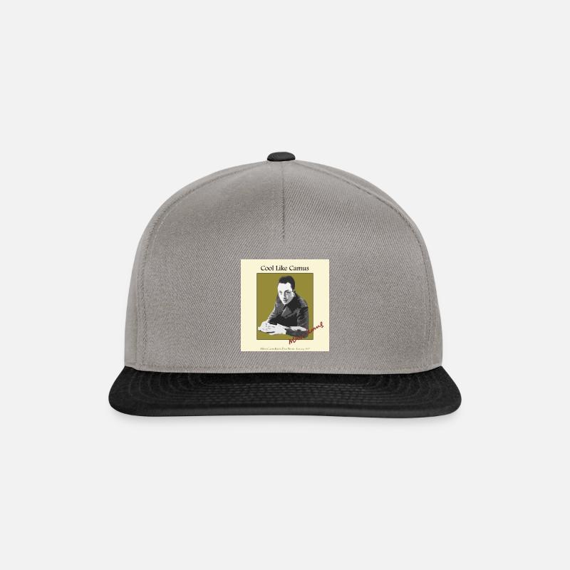 Soyez cool comme Albert Camus! - Casquette snapback - gris graphite/noir