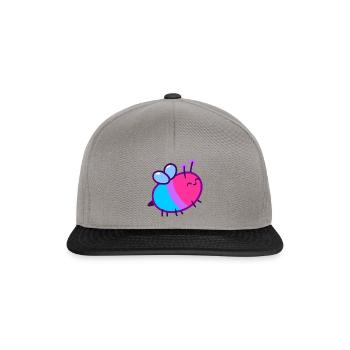 Bisexual bee - Snapback Cap - graphite/black - Front
