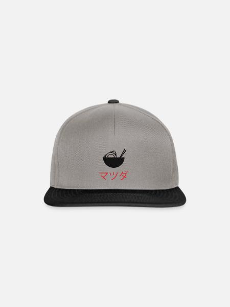 Wankel Wankelmotor Rotary Turbo Geschenkidee - Snapback Cap - Graphit/Schwarz