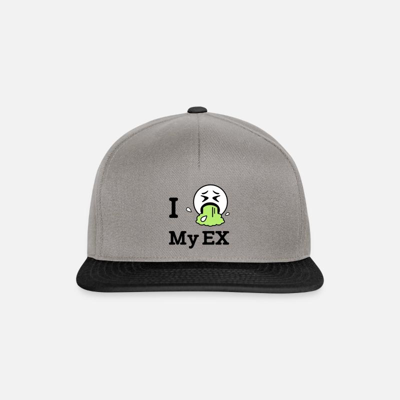 Ich hasse meine/n Ex - Snapback Cap - Graphit/Schwarz