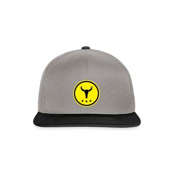 Squelette de taureau - Casquette snapback - gris graphite/noir - Devant