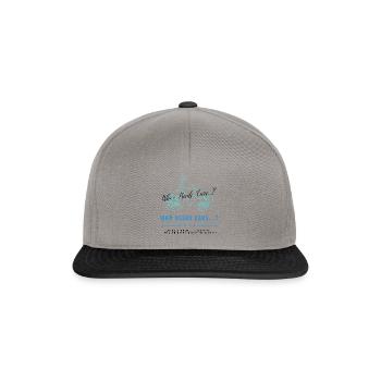 Witziges Sprichwort „Autos“ - Snapback Cap - Graphit/Schwarz - Vorne