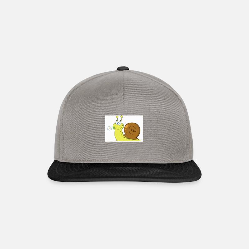 Escargot - Casquette snapback - gris graphite/noir