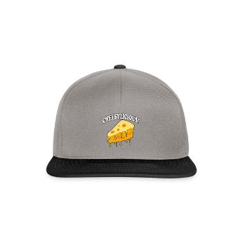 Cheesylicious Cheesemaking Organic Food Cheese - Snapback Cap - graphite/black - Front