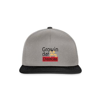 Benchpress Powerlifter Growing Chesticles Ironic - Casquette snapback - gris graphite/noir - Devant