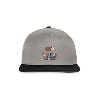 Profitez de votre chance Faune, animal, rongeur, - Casquette snapback - gris graphite/noir - Devant