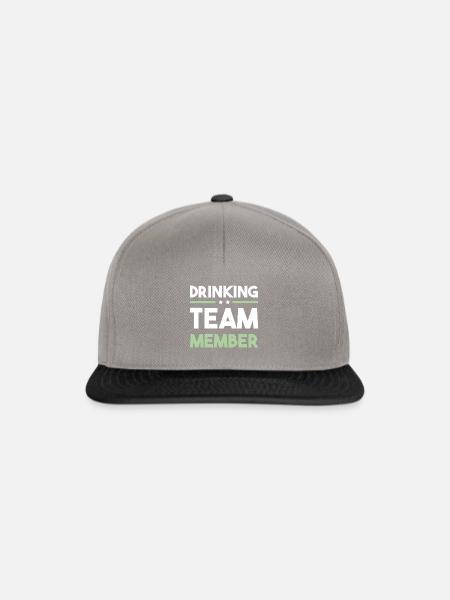 Drinking Team - Snapback Cap - Graphit/Schwarz