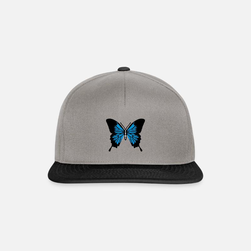 Schmetterling - Snapback Cap - Graphit/Schwarz