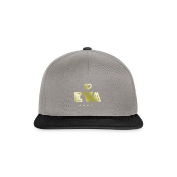 Eva Herz - Casquette snapback - gris graphite/noir - Devant