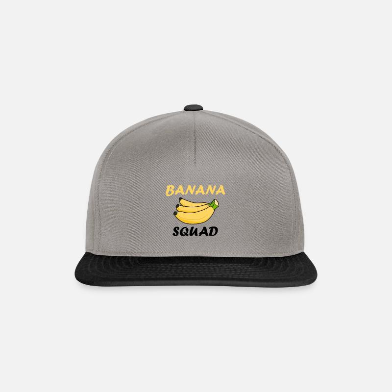 Banana Squad Süßes Sprichwort - Snapback Cap - Graphit/Schwarz