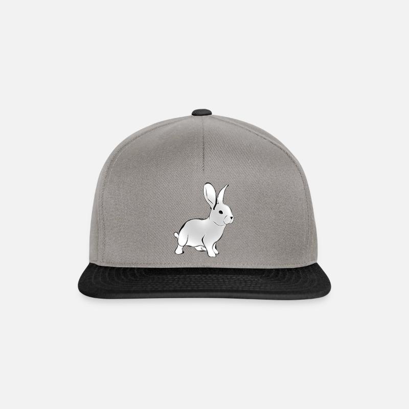 lapin rabbit - Casquette snapback - gris graphite/noir