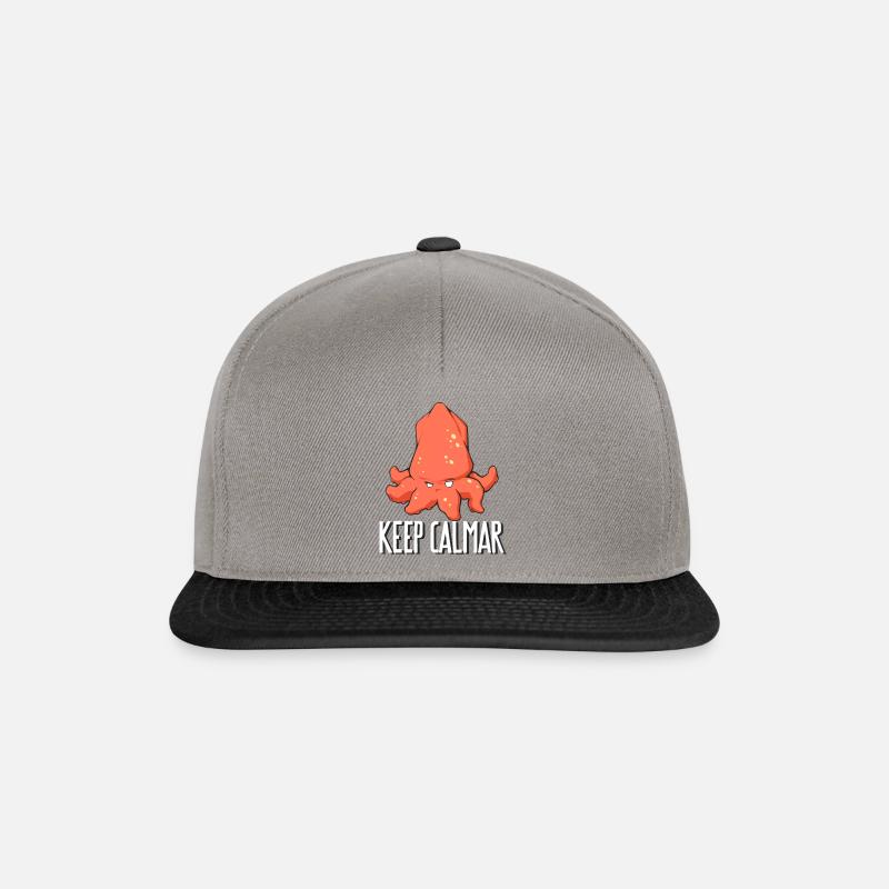 keep calmar - Casquette snapback - gris graphite/noir