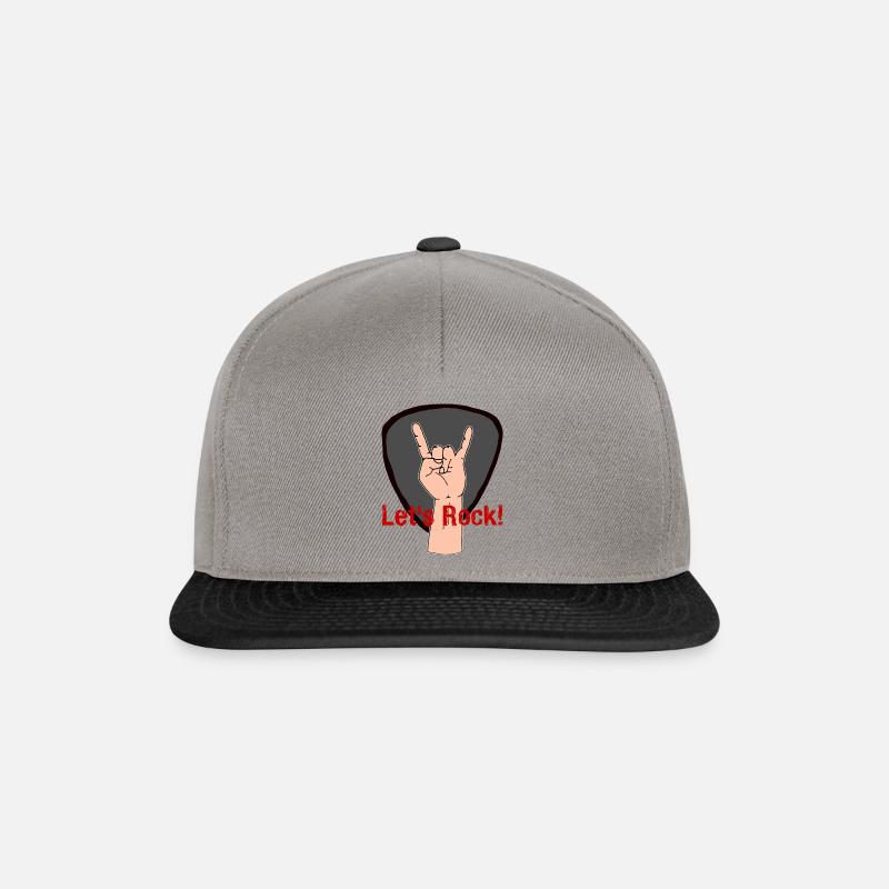 Permet de rock - Casquette snapback - gris graphite/noir