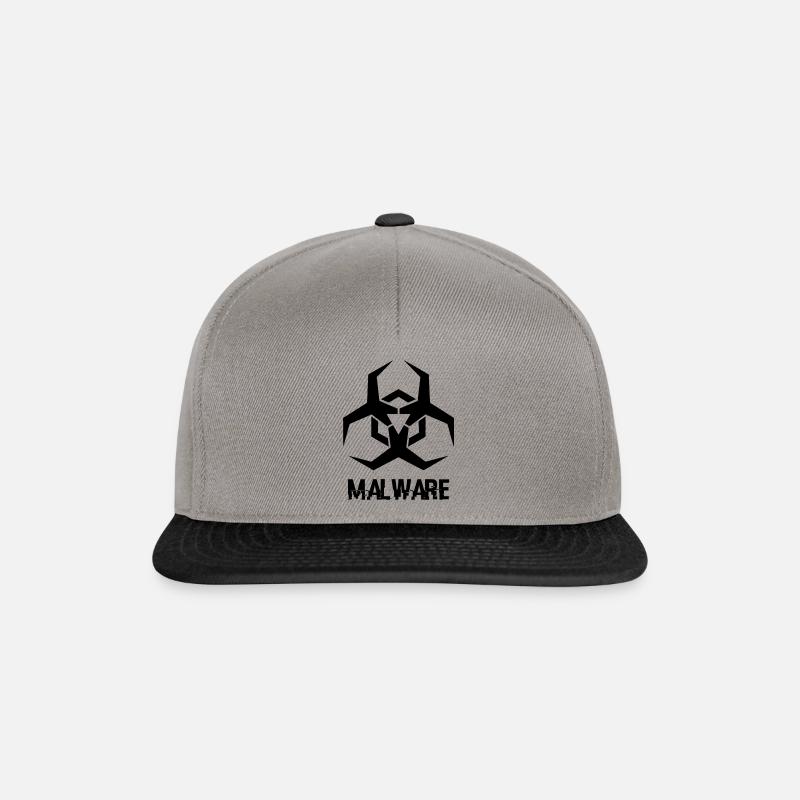 Malware icon - Snapback Cap - graphite/black