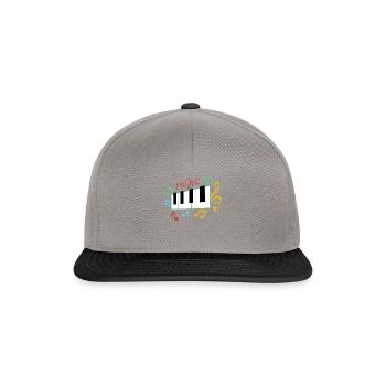 musique - Casquette snapback - gris graphite/noir - Devant