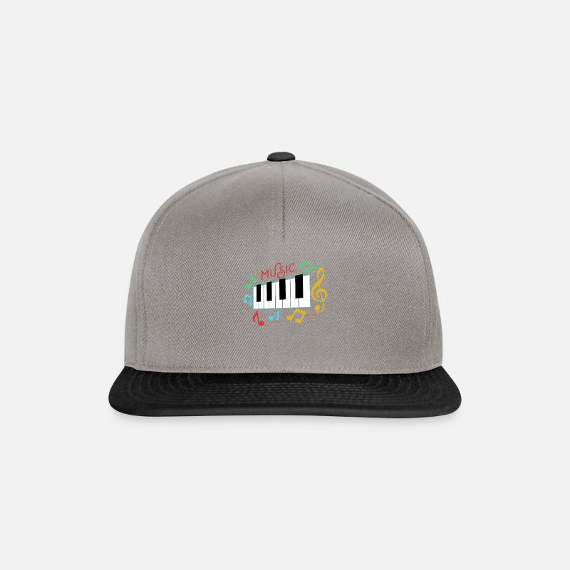 musique - Casquette snapback - gris graphite/noir