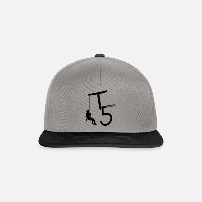 Geocaching T5 - Snapback Cap - Graphit/Schwarz