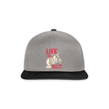 moto - Casquette snapback - gris graphite/noir - Devant