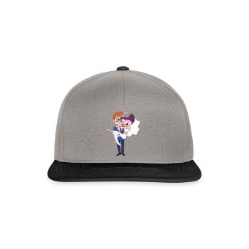 Hochzeit Ehepaar Heirat - Snapback Cap - Graphit/Schwarz - Vorne