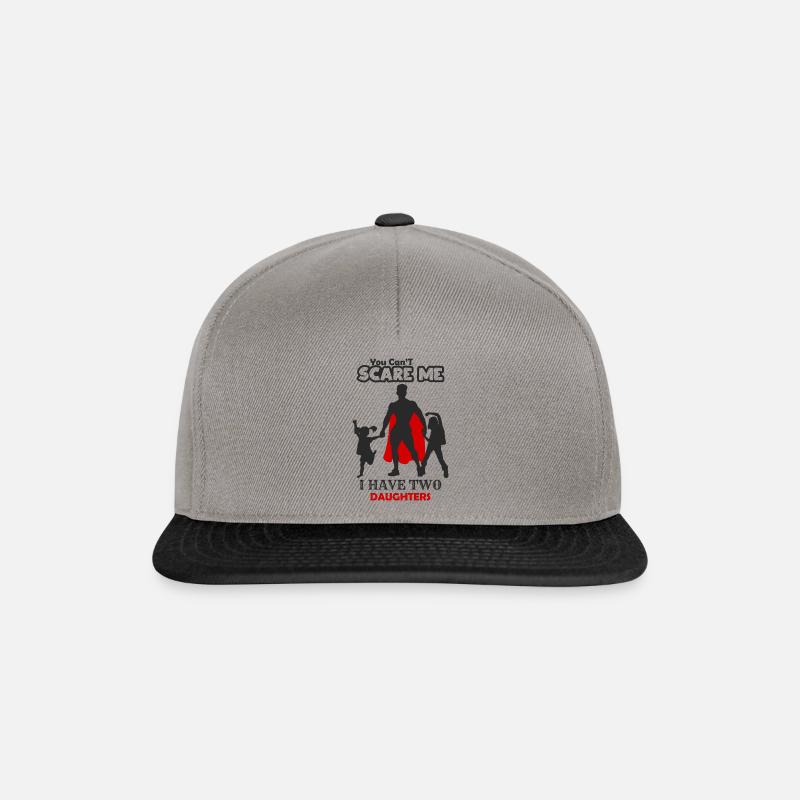 Papa Mit Zwei Töchter - Snapback Cap - Graphit/Schwarz