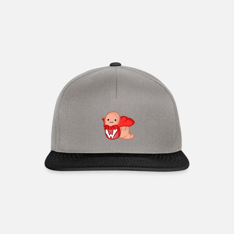 Action Wurm - Snapback Cap - Graphit/Schwarz