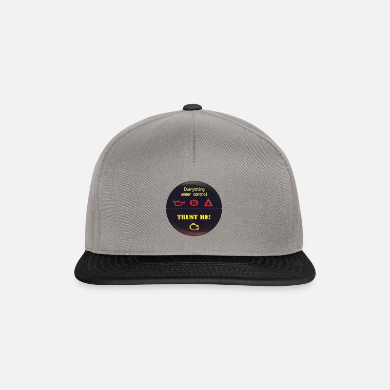 Funny cup design: Under Control - Snapback Cap - graphite/black