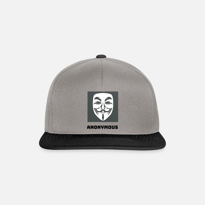 Anonymous Design - Snapback Cap - Graphit/Schwarz
