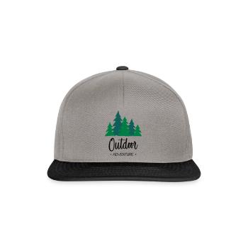 Outdoor Adventure - Casquette snapback - gris graphite/noir - Devant