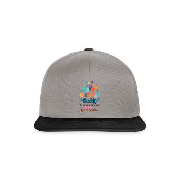 Happy Birthday Daddy Baby Bodysuit - Snapback Cap - graphite/black - Front
