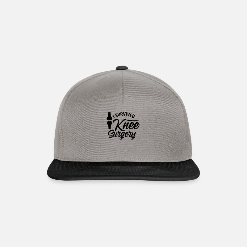 I survived knee surgery - Snapback Cap - graphite/black