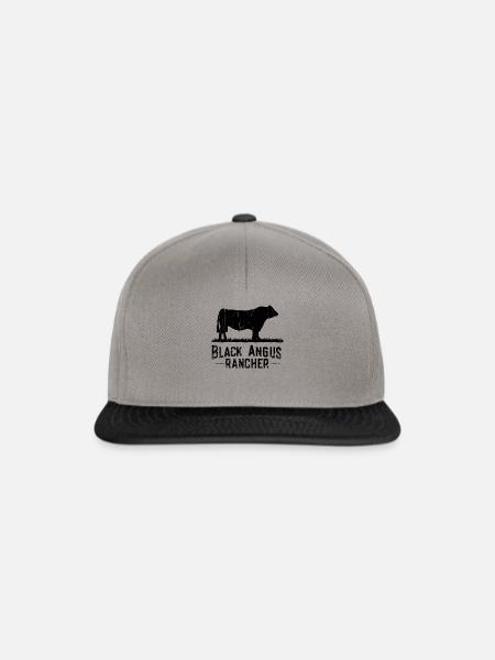 Black Angus Rancher - Kuhbauer - Snapback Cap - Graphit/Schwarz