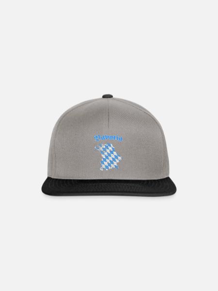 Bayern Bavaria - Snapback Cap - Graphit/Schwarz