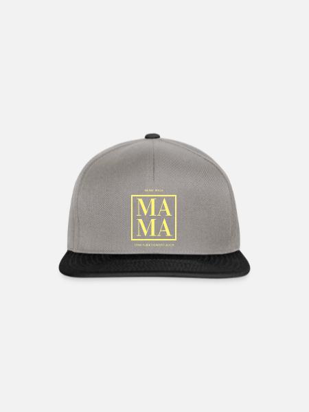 Nenn' Mama - und Oma funktioniert auch - Snapback Cap - Graphit/Schwarz