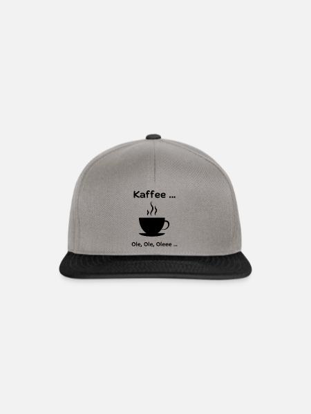 Kaffee Ole Ole Oleee - Snapback Cap - Graphit/Schwarz