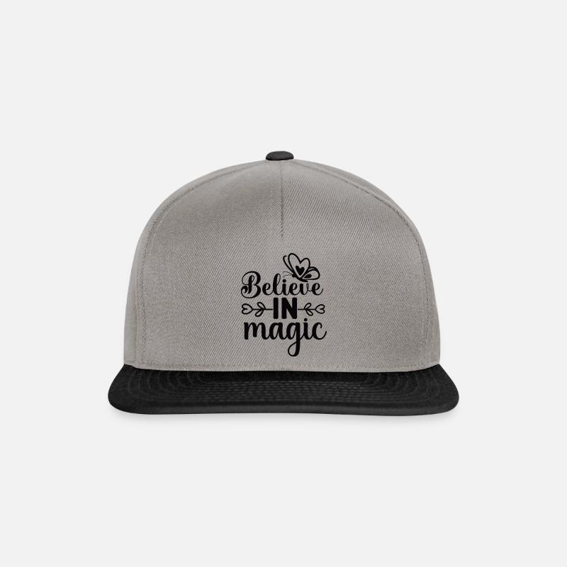 Believe in Magic 01 - Snapback Cap - Graphit/Schwarz