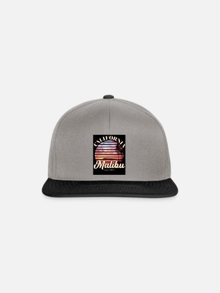 Malibu, der Strand und die Ferien - Snapback Cap - Graphit/Schwarz