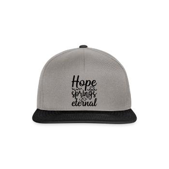 17 hope springs eternal - Snapback Cap - graphite/black - Front