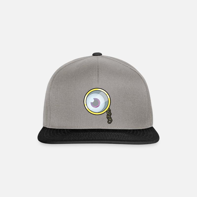 Monokel Auge - Snapback Cap - Graphit/Schwarz