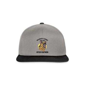 Polizeibeamter Polizeihund - Snapback Cap - Graphit/Schwarz - Vorne