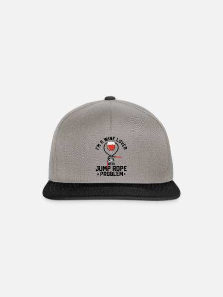 Lustiges Springseil Springseil - Snapback Cap - Graphit/Schwarz