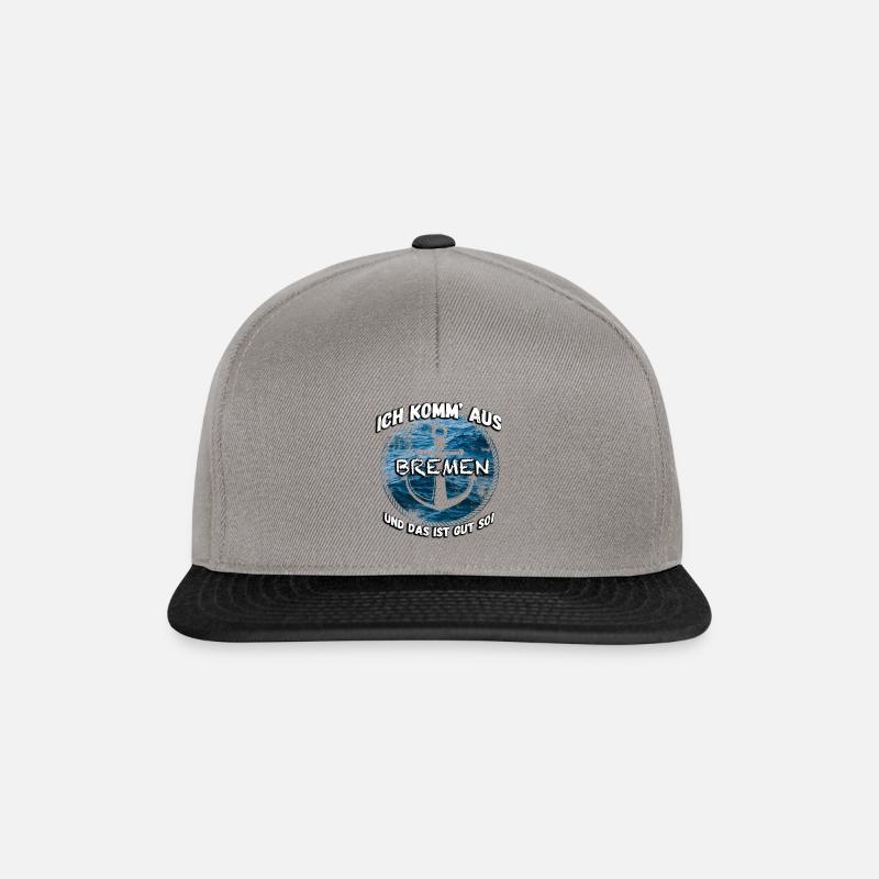 Bremen - Snapback Cap - Graphit/Schwarz